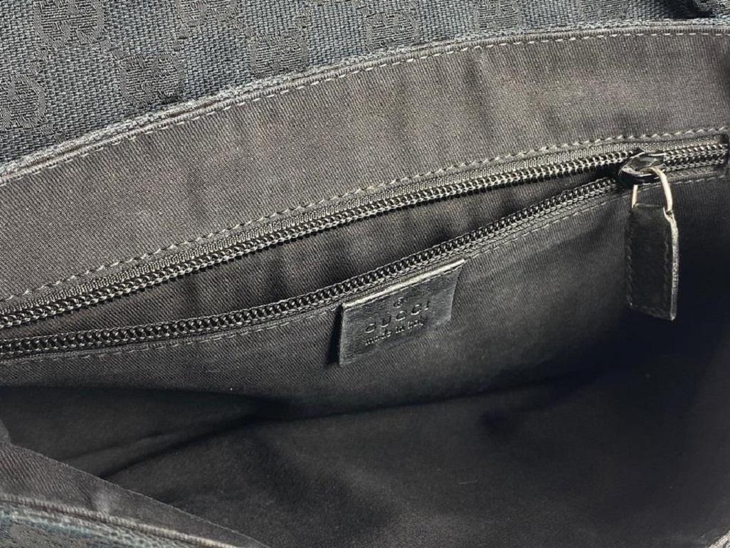 Gucci - Sac de ceinture « Fanny Pack » noir avec monogramme GG et pochette 9g122 en vente 3