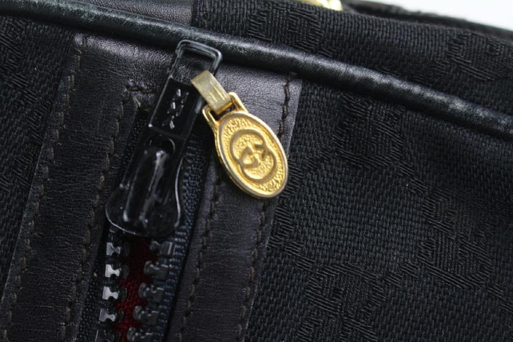 Gucci Black Monogram GG Web Ophidia Crossbody Bag 4GG1013 For Sale 5