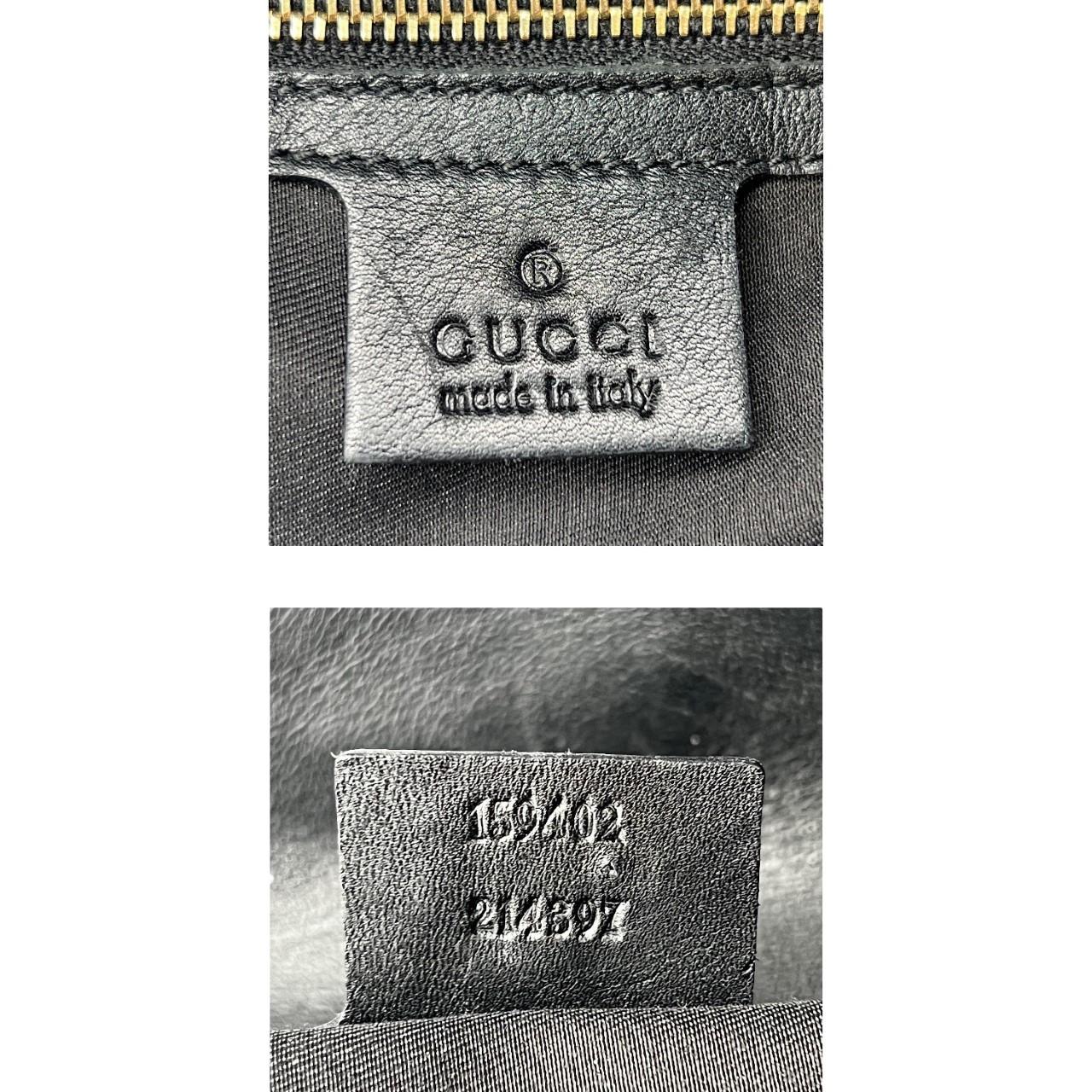 Gucci Black Monogram Horsebit Handbag 3