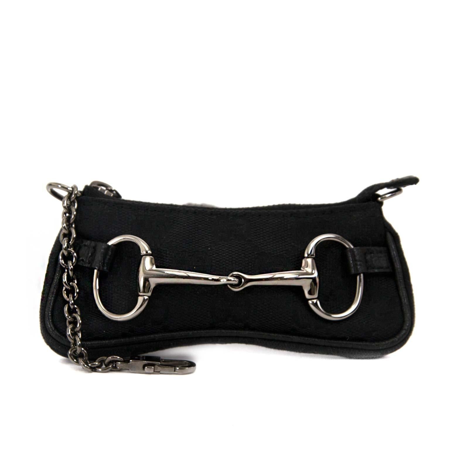 Women's or Men's Gucci Black Monogram Key Case
