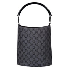 Gucci Black Monogram Pattern Handbag