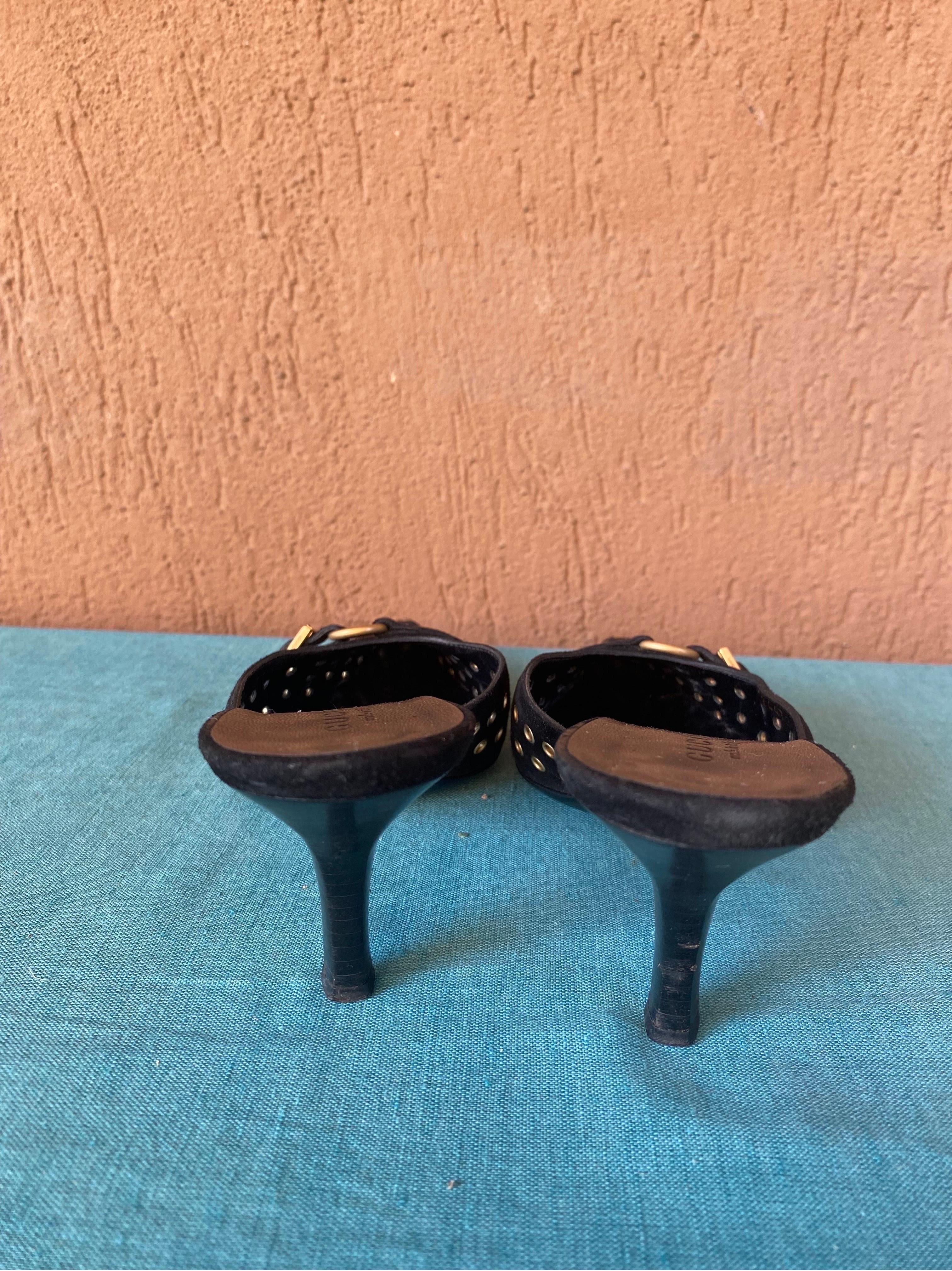 Women's or Men's Gucci black mules shoes ‘90 Tom Ford