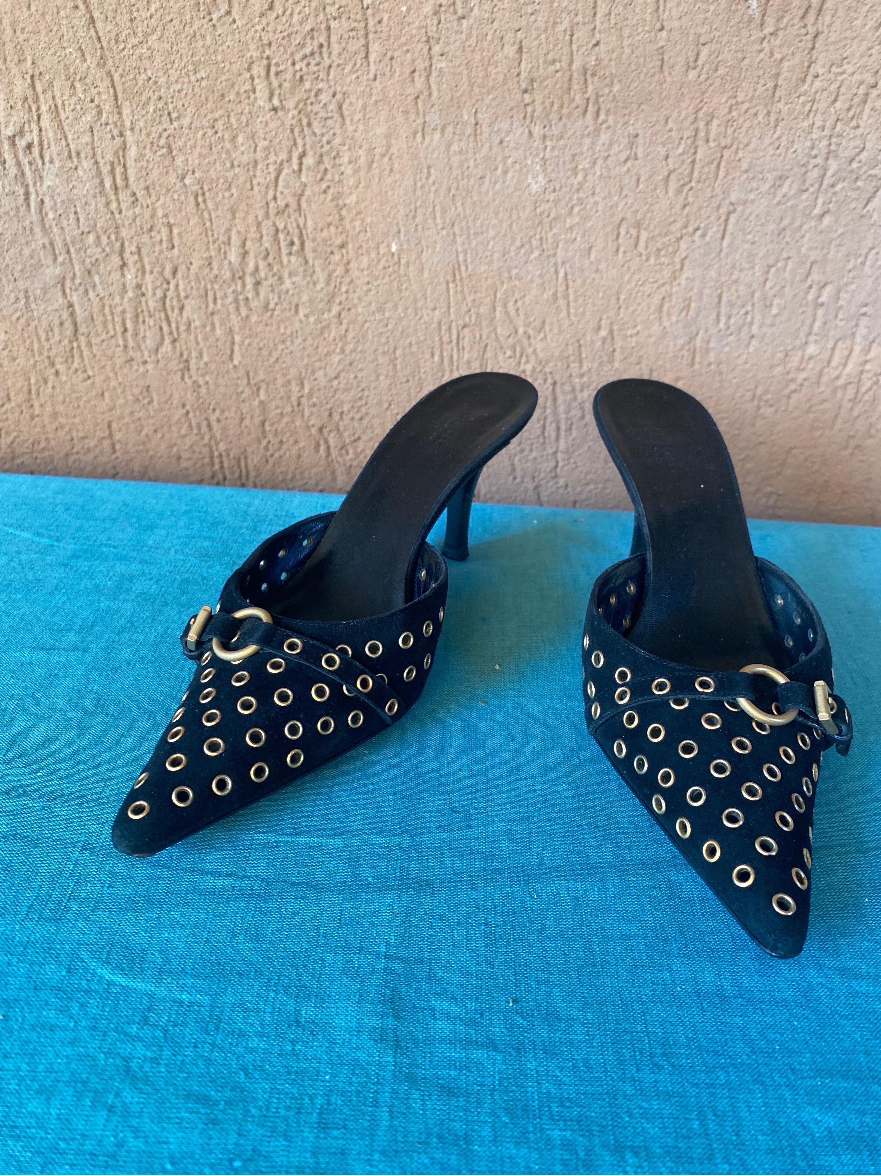 Gucci black mules shoes ‘90 Tom Ford 1