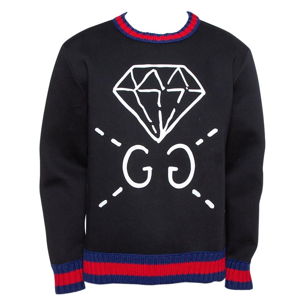 Gucci Neoprene Diamond Sweatshirt XL 1stDibs