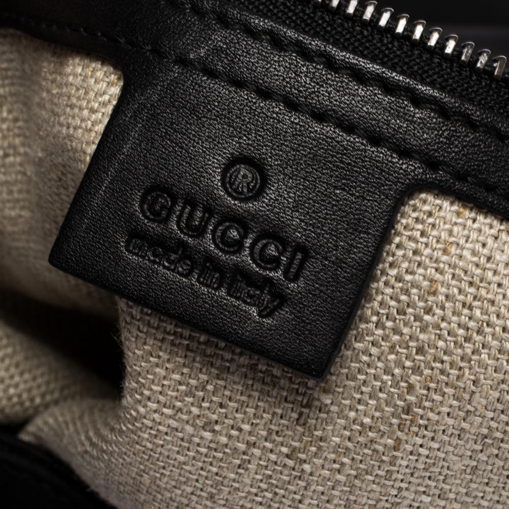 Gucci Black Nubuck Leather 1970 Shoulder Bag 3
