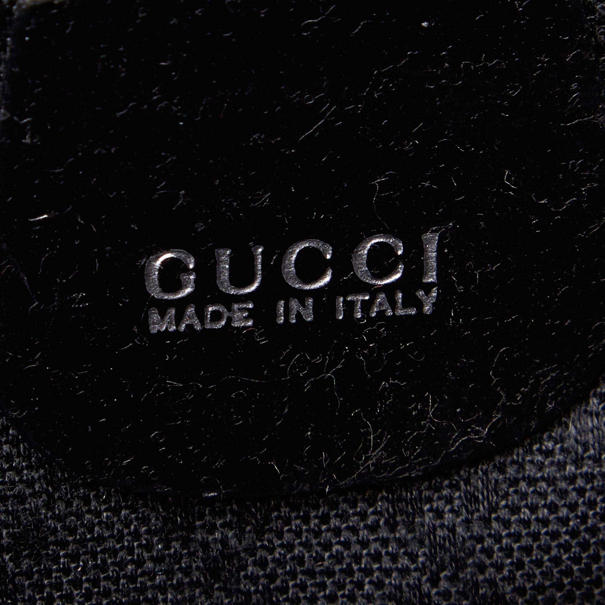 Gucci Black Nylon Bamboo Handbag 2