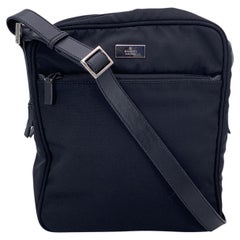 Gucci Black Nylon Canvas Unisex Crossbody Messenger Bag