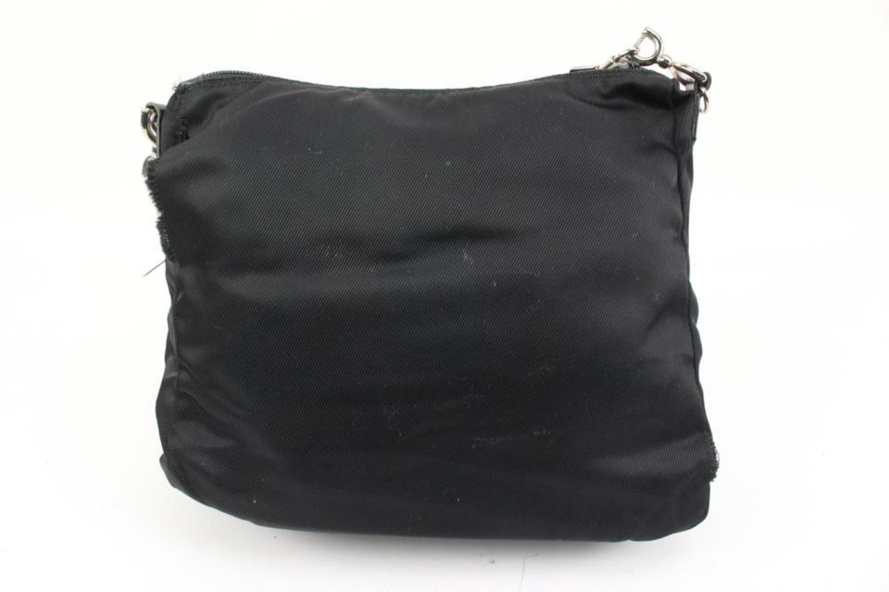 Women's Gucci Black Nylon Convertible 2way Crossbody Bag 70gz422s
