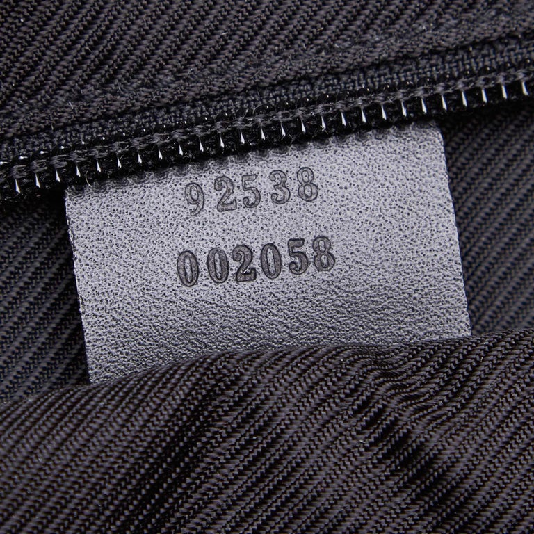 Gucci Black Nylon Fabric Messenger Bag Italy For Sale at 1stDibs