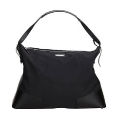Gucci Black Nylon Fabric Travel Bag Italy