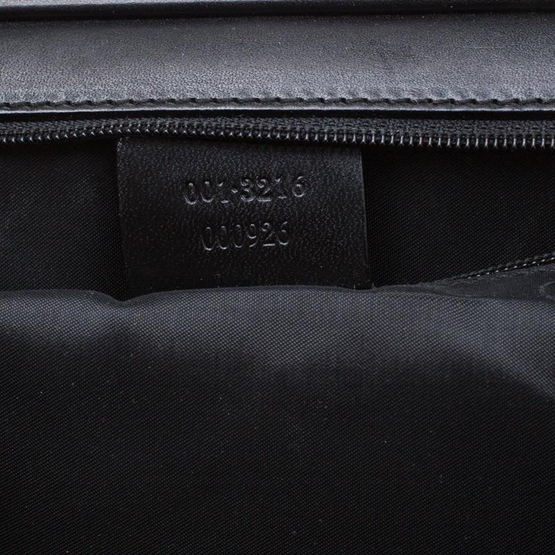 Gucci Black Nylon Frame Tote 2