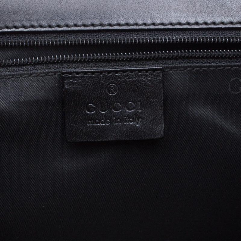 Gucci Black Nylon Frame Tote 3