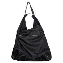 Gucci Black Nylon GG Monogram Garment Hobo