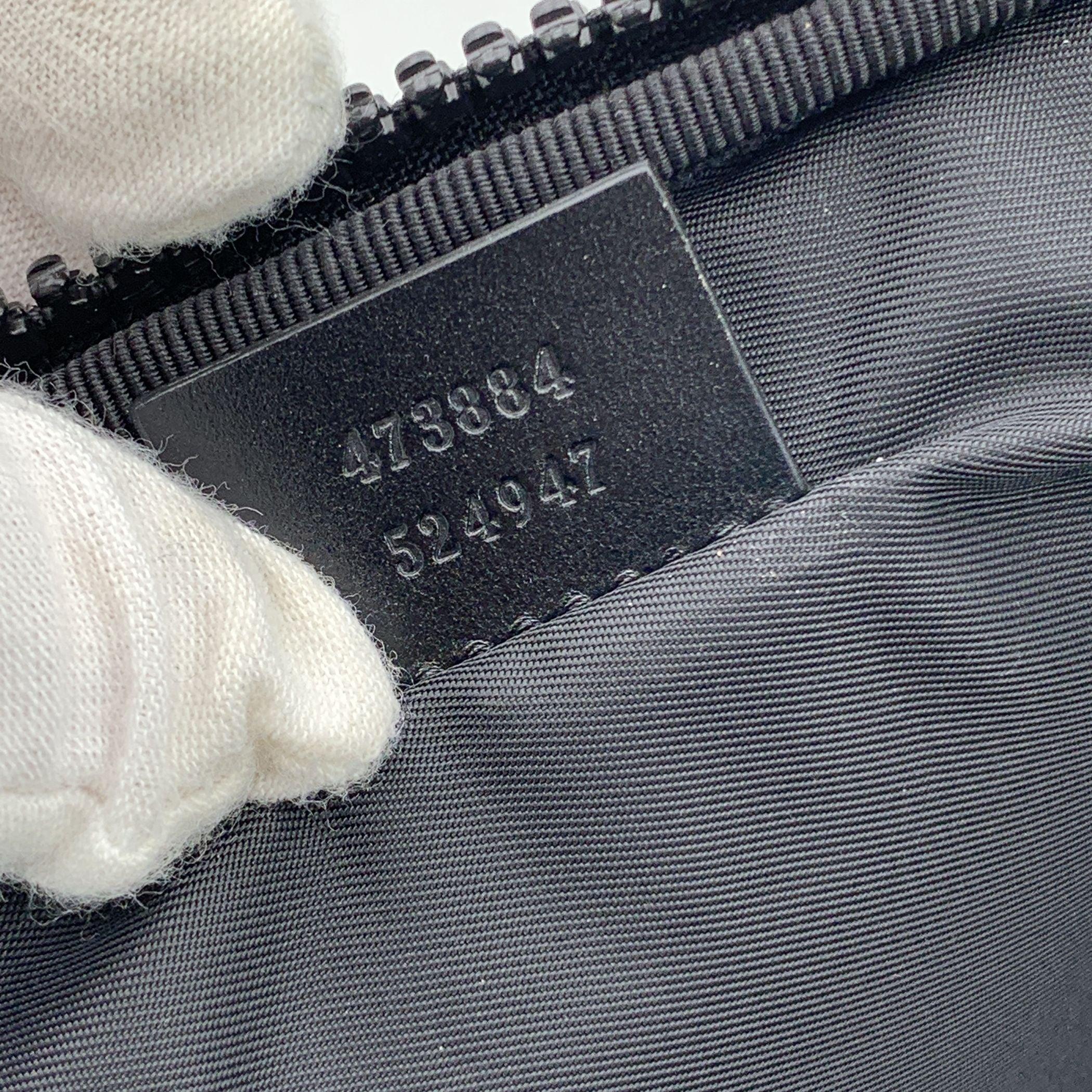 Gucci Black Nylon L'Aveugle Par Amour Laptop Computer Case For Sale 2