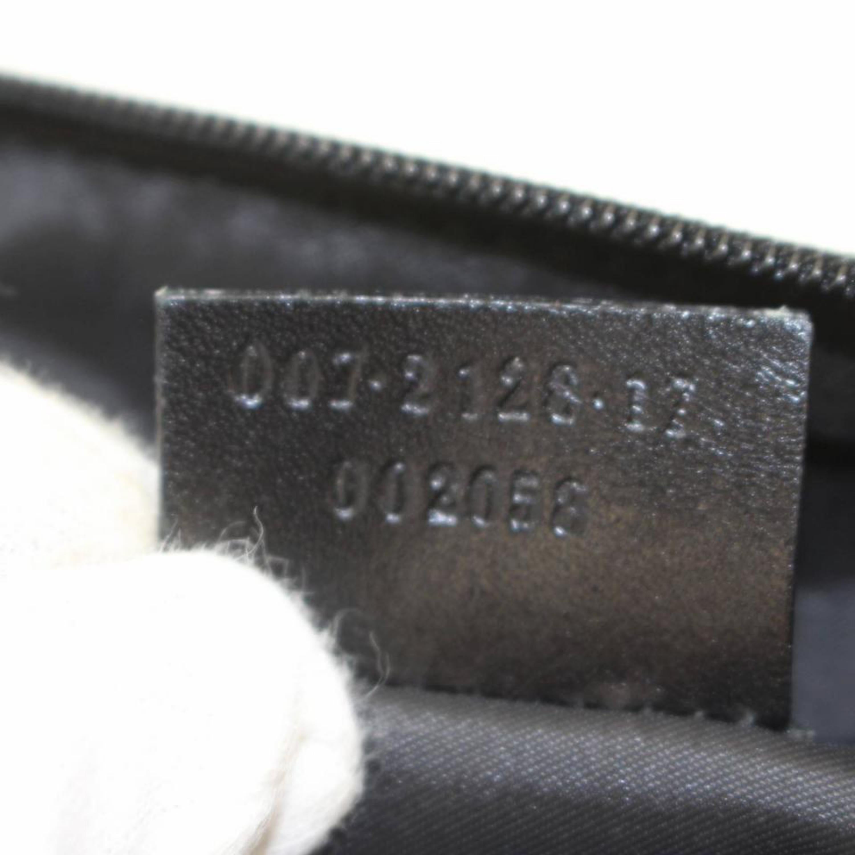 Gucci Black Nylon Logo Fanny Pack Waist Pouch Bag 868712 Belt For Sale 6