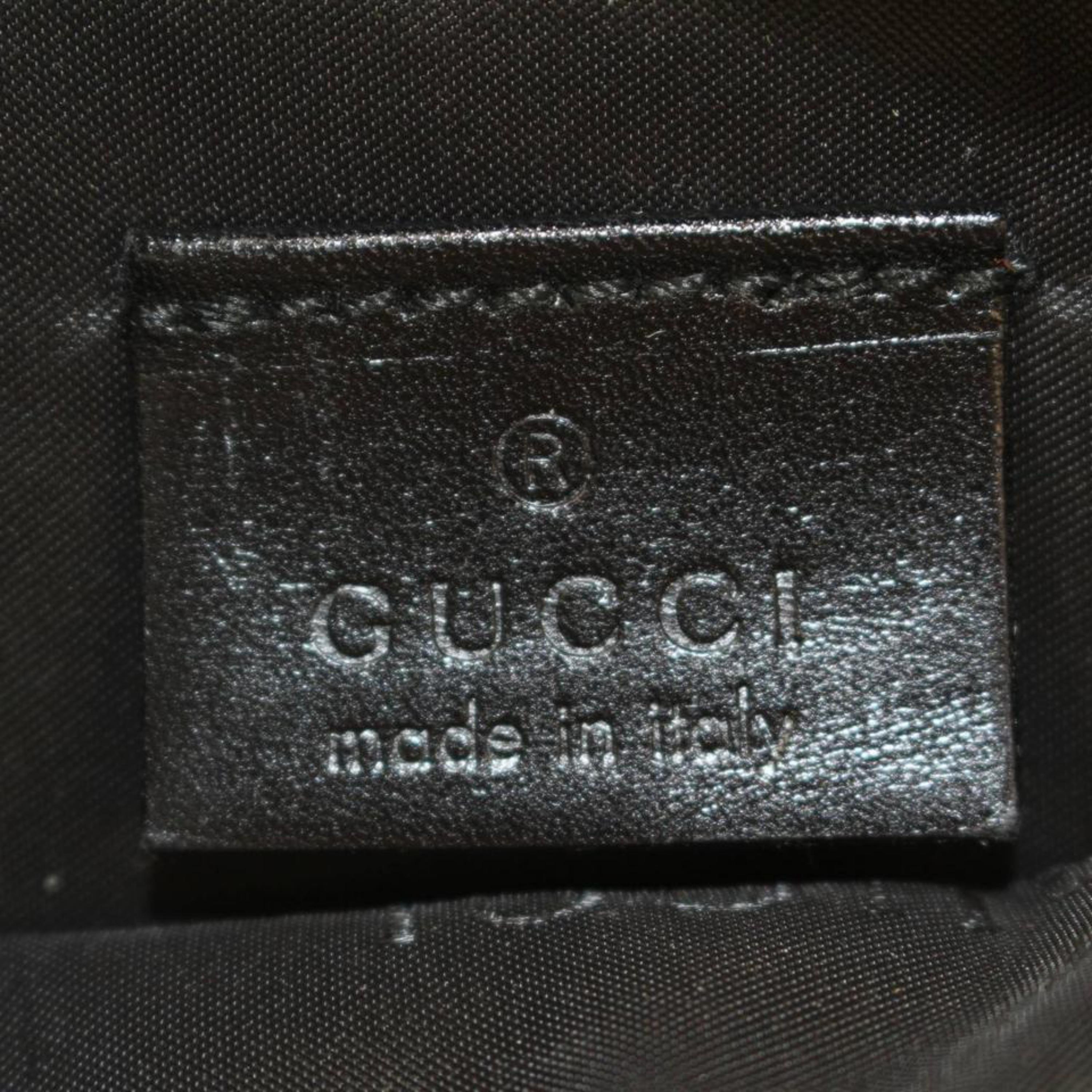Gucci Black Nylon Logo Fanny Pack Waist Pouch Bag 868712 Belt For Sale 1