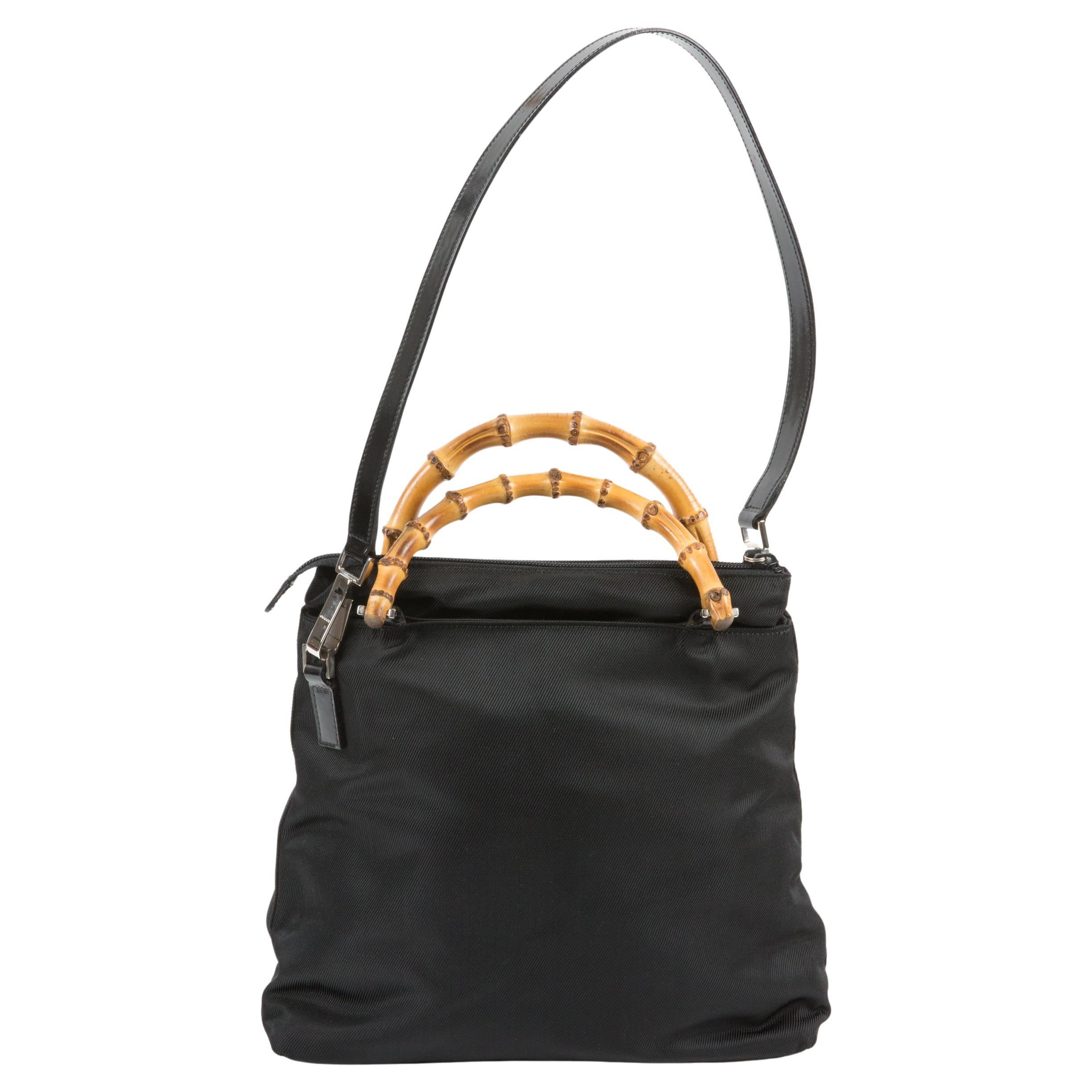 Gucci Black Nylon Shoulder bag For Sale