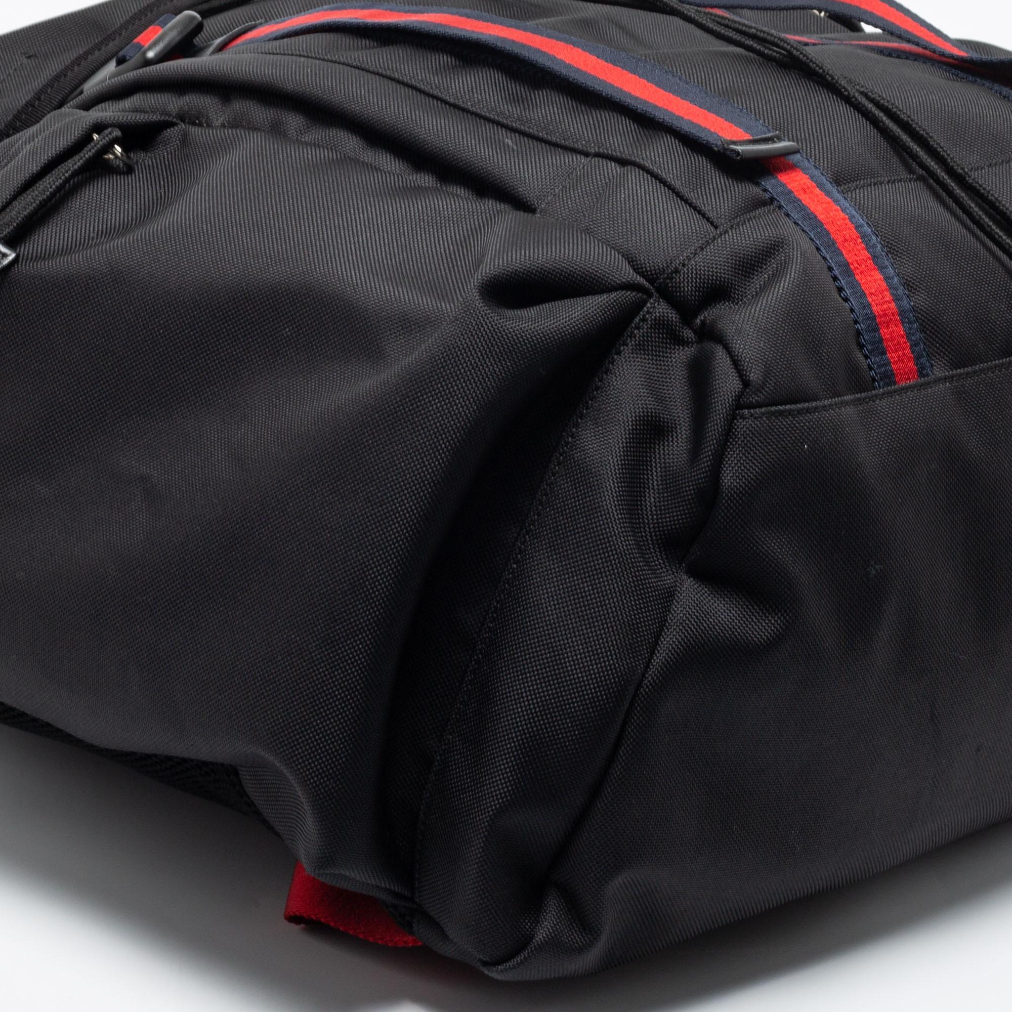 Men's Gucci Black Nylon Techpack Backpack