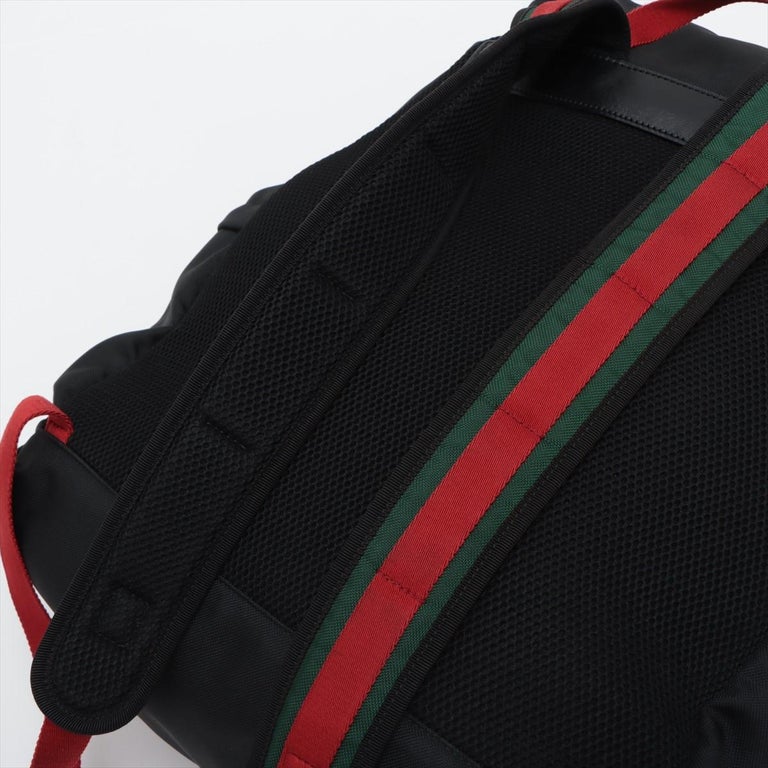Gucci Black Nylon Tiger Head Backpack 429037