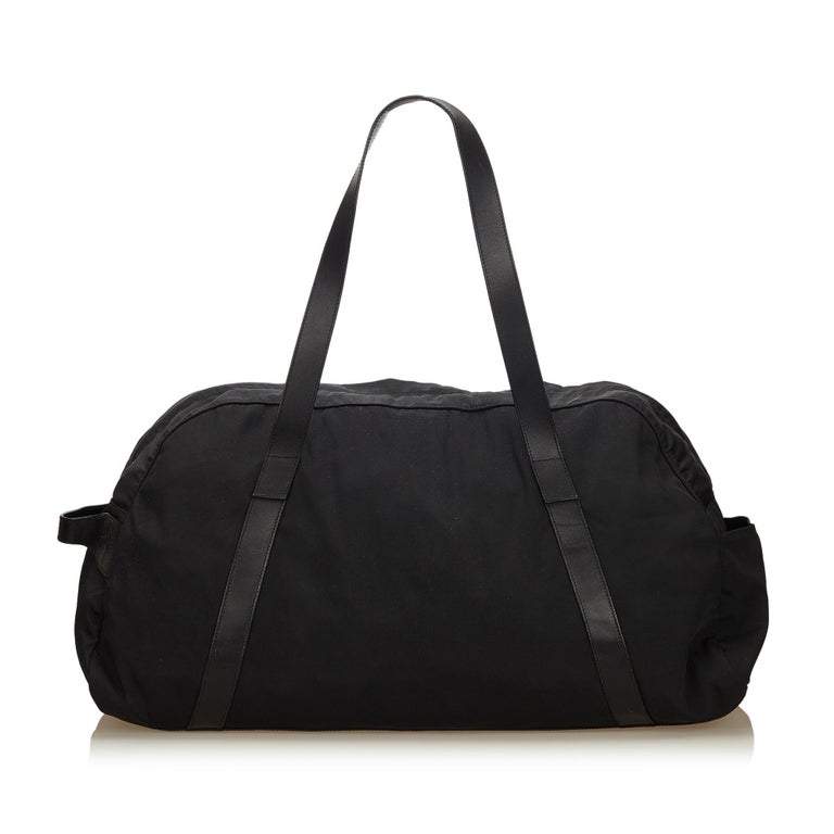 Gucci Black Nylon Travel Bag For Sale at 1stDibs