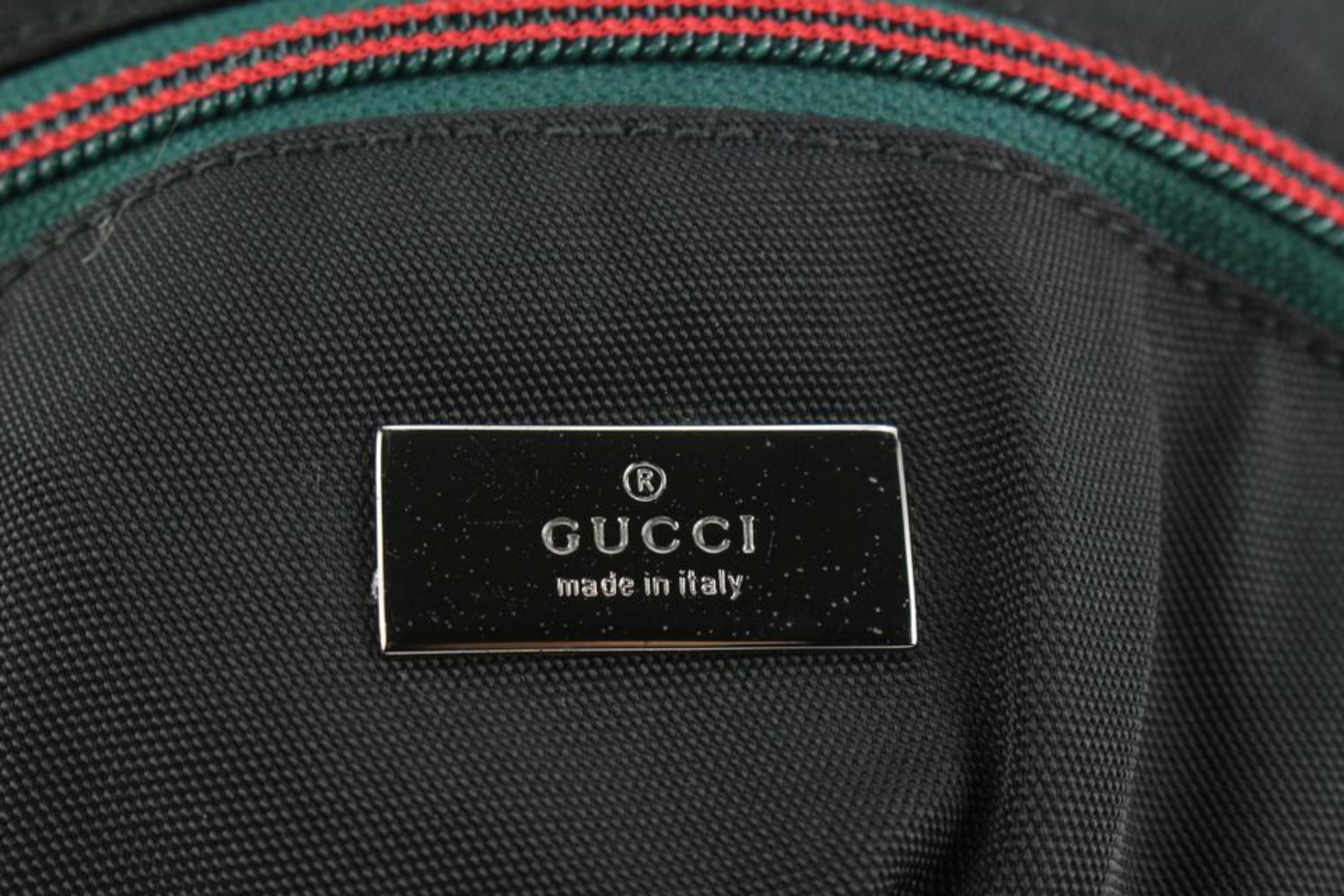 Women's or Men's Gucci Black Nylon Web Hiking Backpack 1231g21