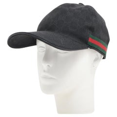 Gucci - Casquette de baseball originale GG en toile noire