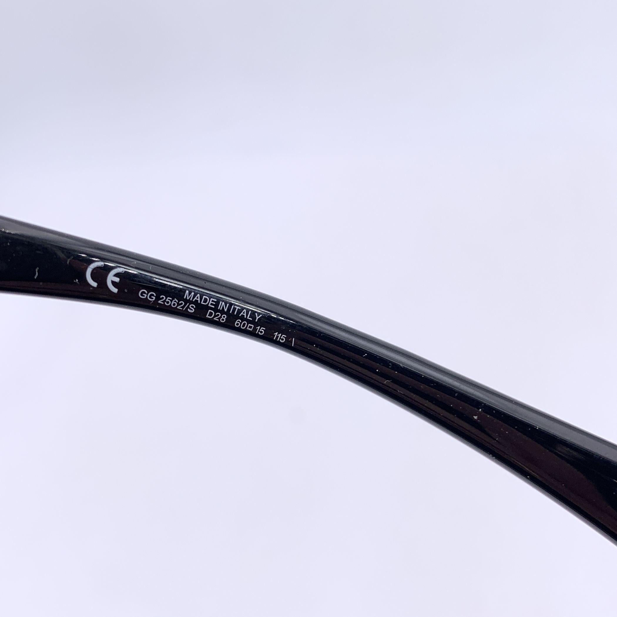 Gucci Black Oversize Sunglasses Horsebit GG2562/S 60/15 115mm For Sale 1