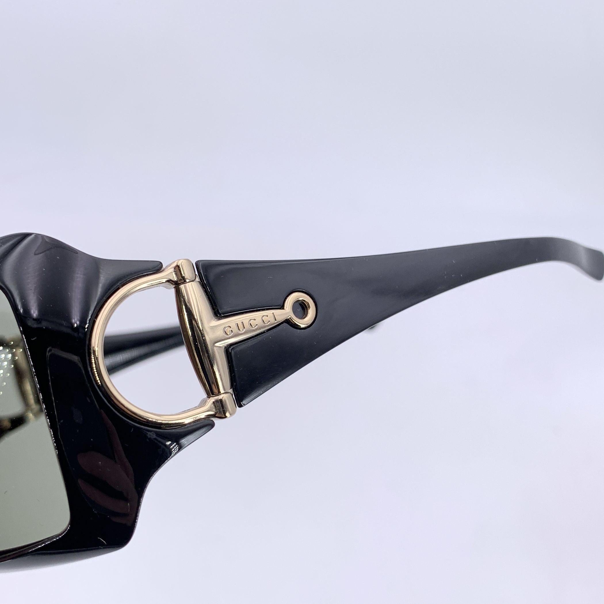 Gucci Black Oversize Sunglasses Horsebit GG2562/S 60/15 115mm For Sale 2