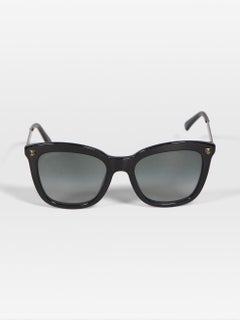 Occhiali da sole neri oversize a lenti sfumate di Gucci