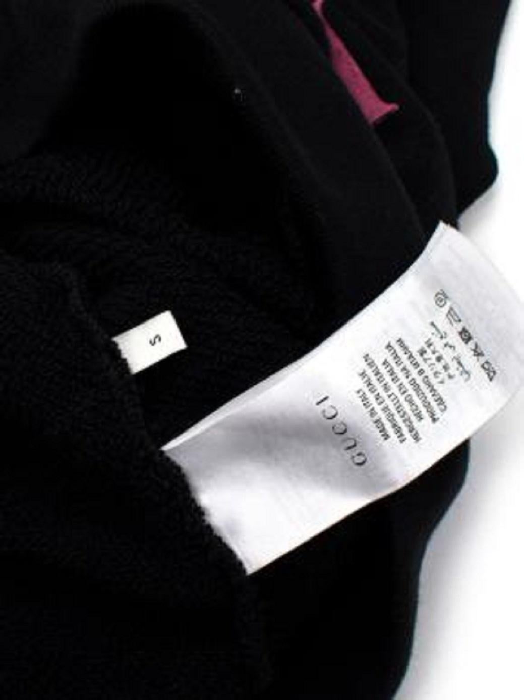 Gucci Black Panther Floral Embroidered Zip Up Hoodie For Sale 3