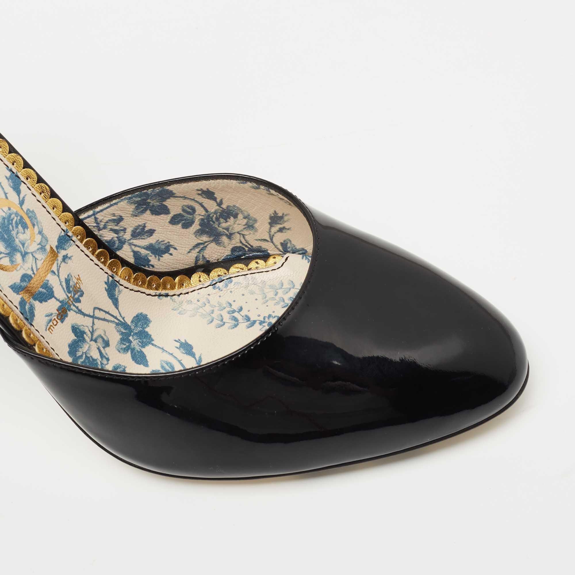 Gucci daisy ankle strap pump shop