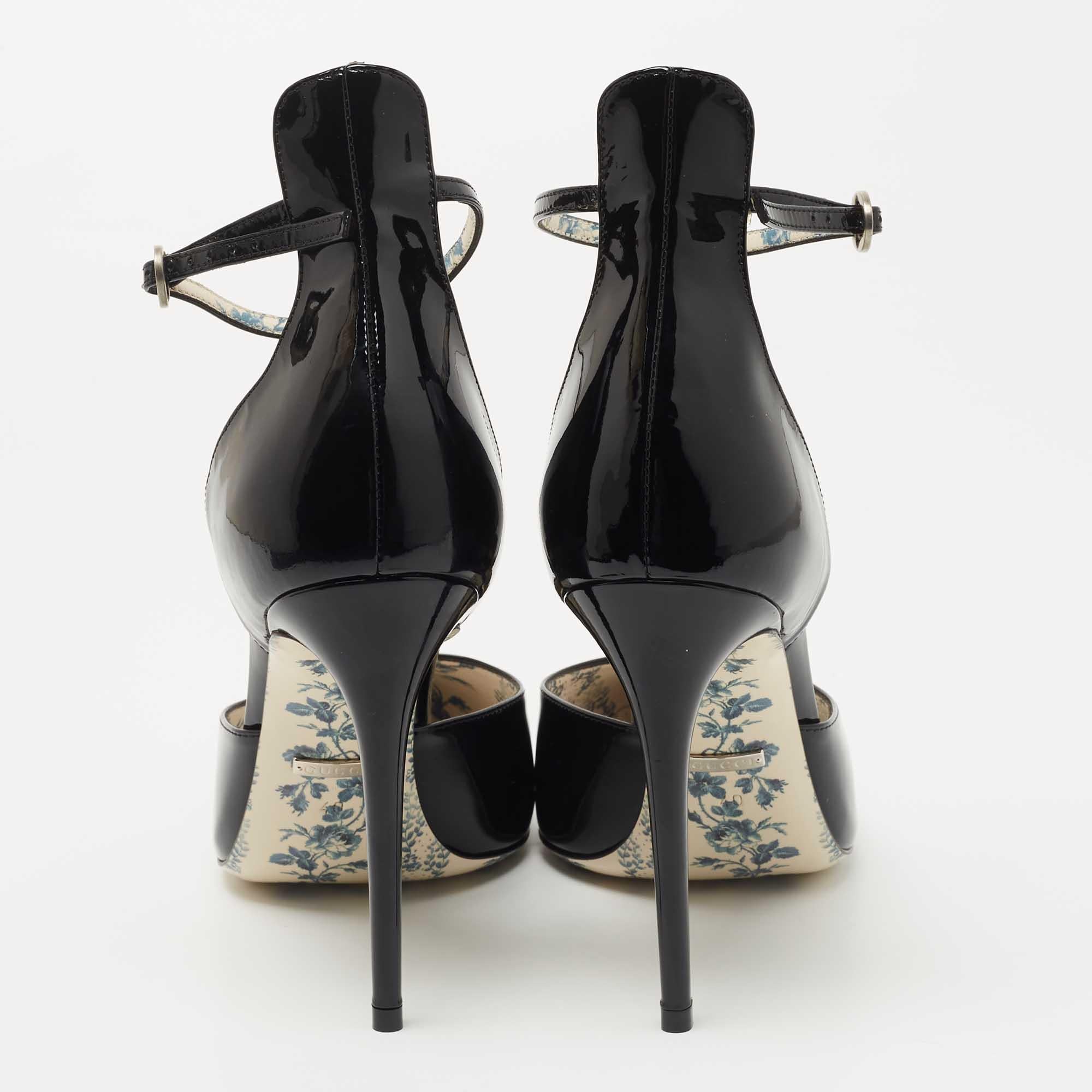 Gucci daisy ankle shop strap pump
