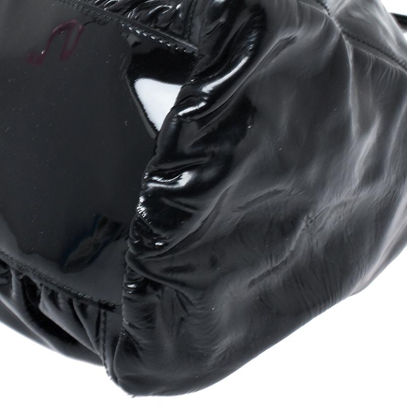 Gucci Black Patent Leather Abbey D-Ring Shoulder Bag 8