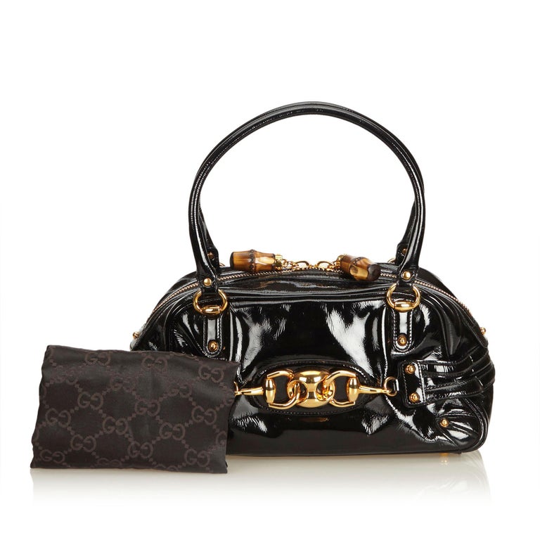 black patent gucci bag