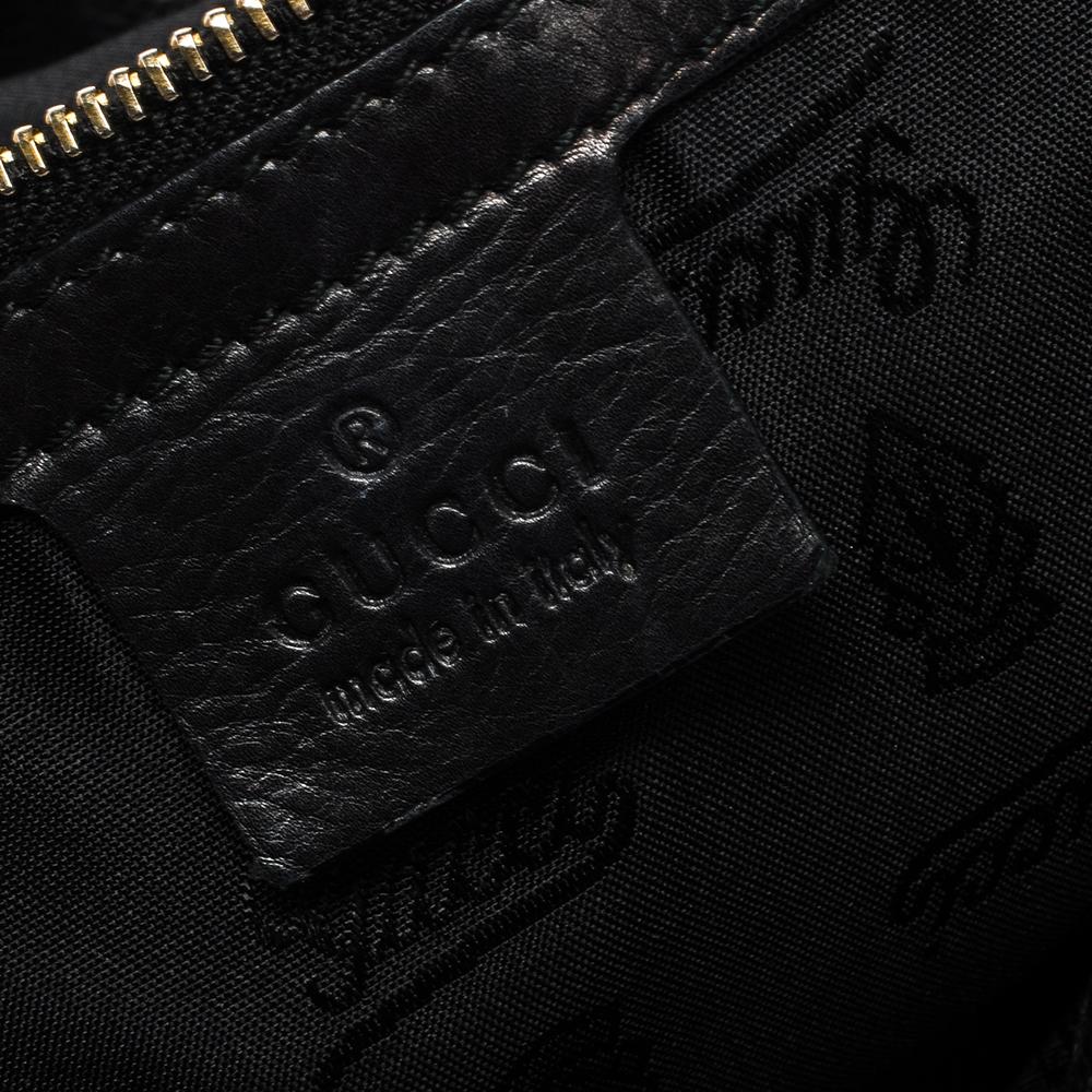 Gucci Black Patent Leather Hysteria Top Handle Tote Bag 3