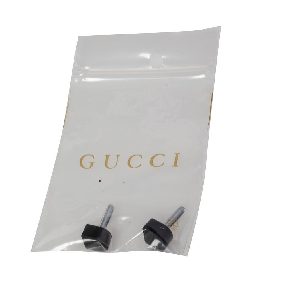 Women's Gucci Black Patent Leather Interlocking G Strappy Sandals Size 38.5