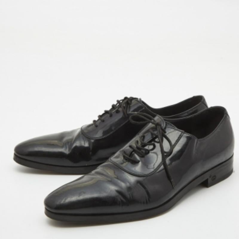 Uomo Gucci, scarpe da ginnastica in vernice nera Up & Up Taglia 43 in vendita