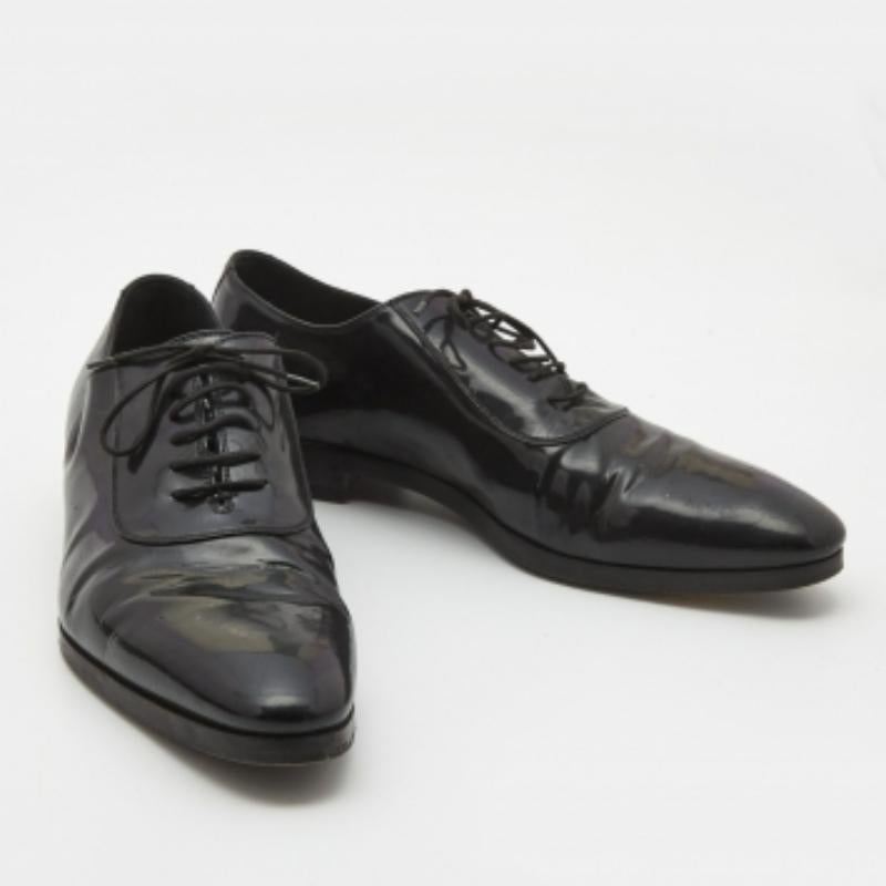 Gucci, scarpe da ginnastica in vernice nera Up & Up Taglia 43 in vendita 4