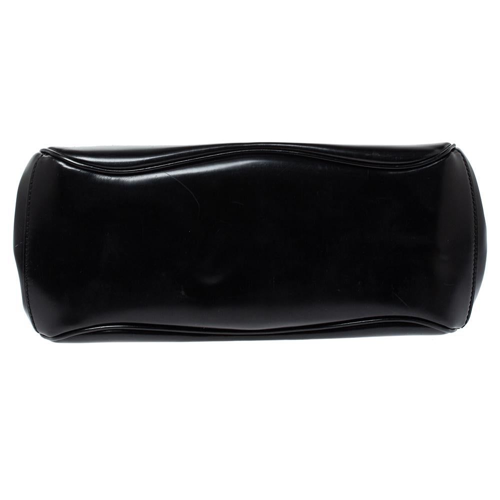 black top handle purse