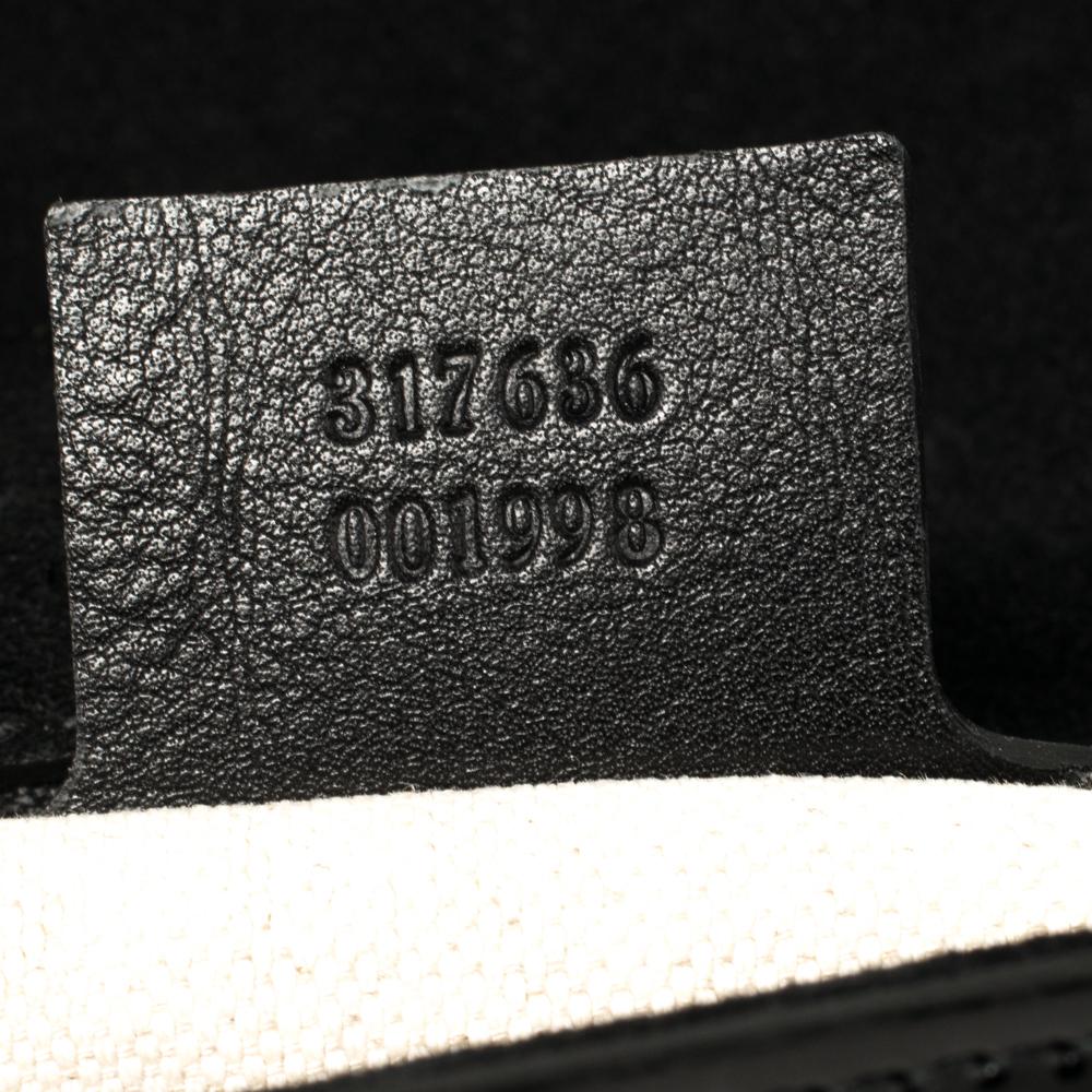 Gucci Black Patent Leather Large Bright Bit Shoulder Bag 6