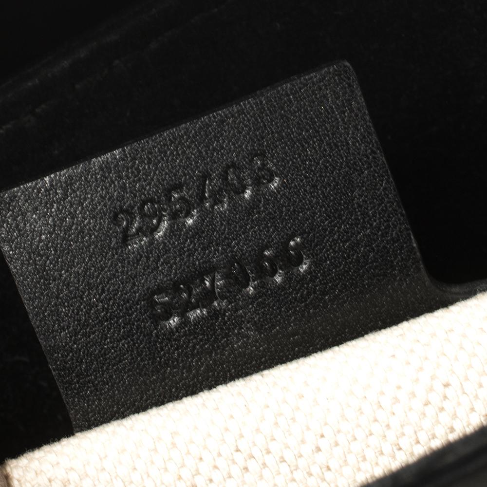 Gucci Black Patent Leather Large Emily Chain Shoulder Bag 4