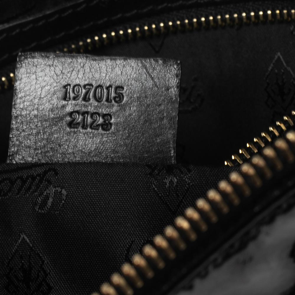 Gucci Black Patent Leather Large Hysteria Clutch 1