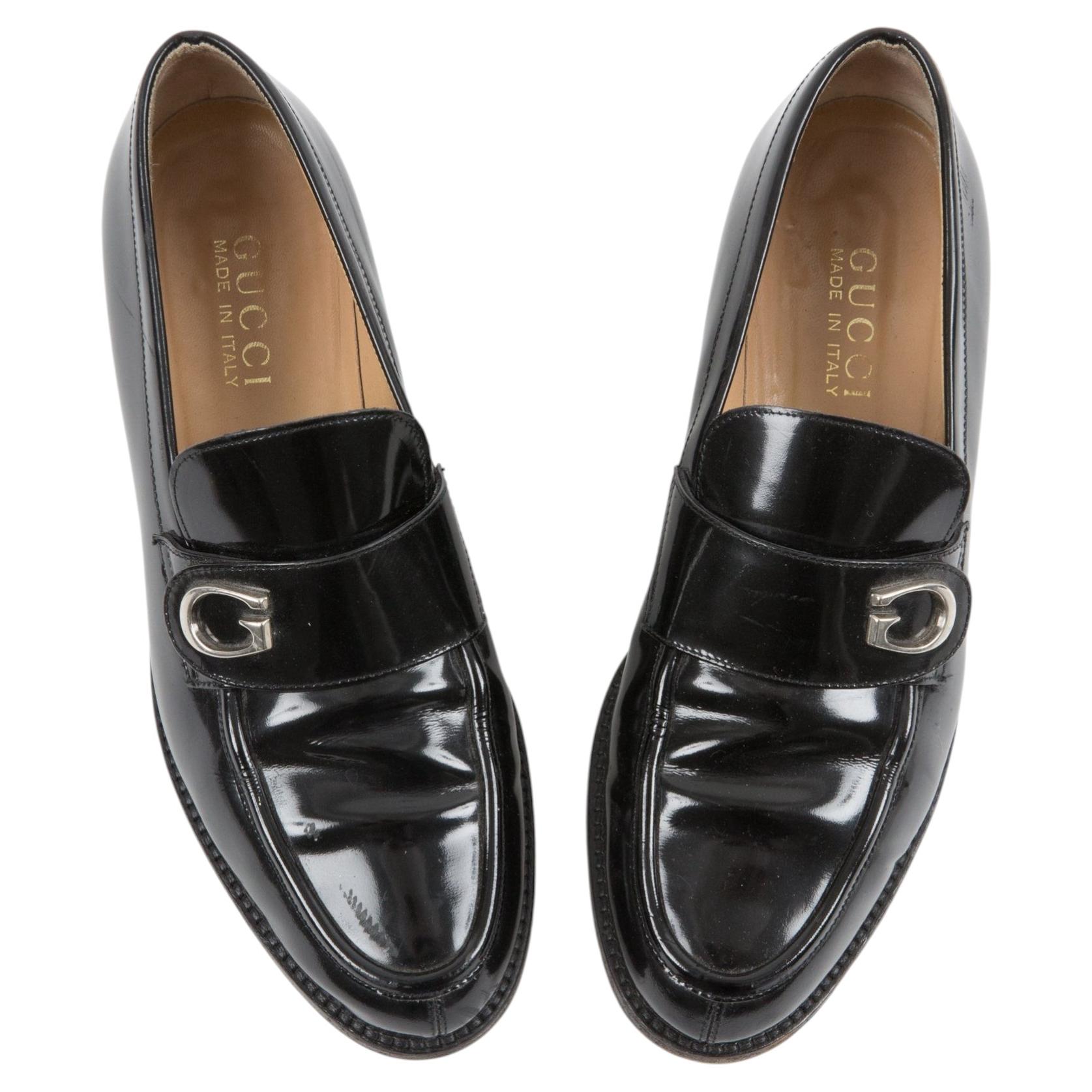 Mocasines de Gucci de charol negro