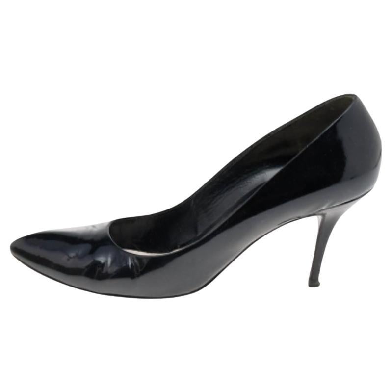 Escarpins en cuir verni noir Gucci Taille 40