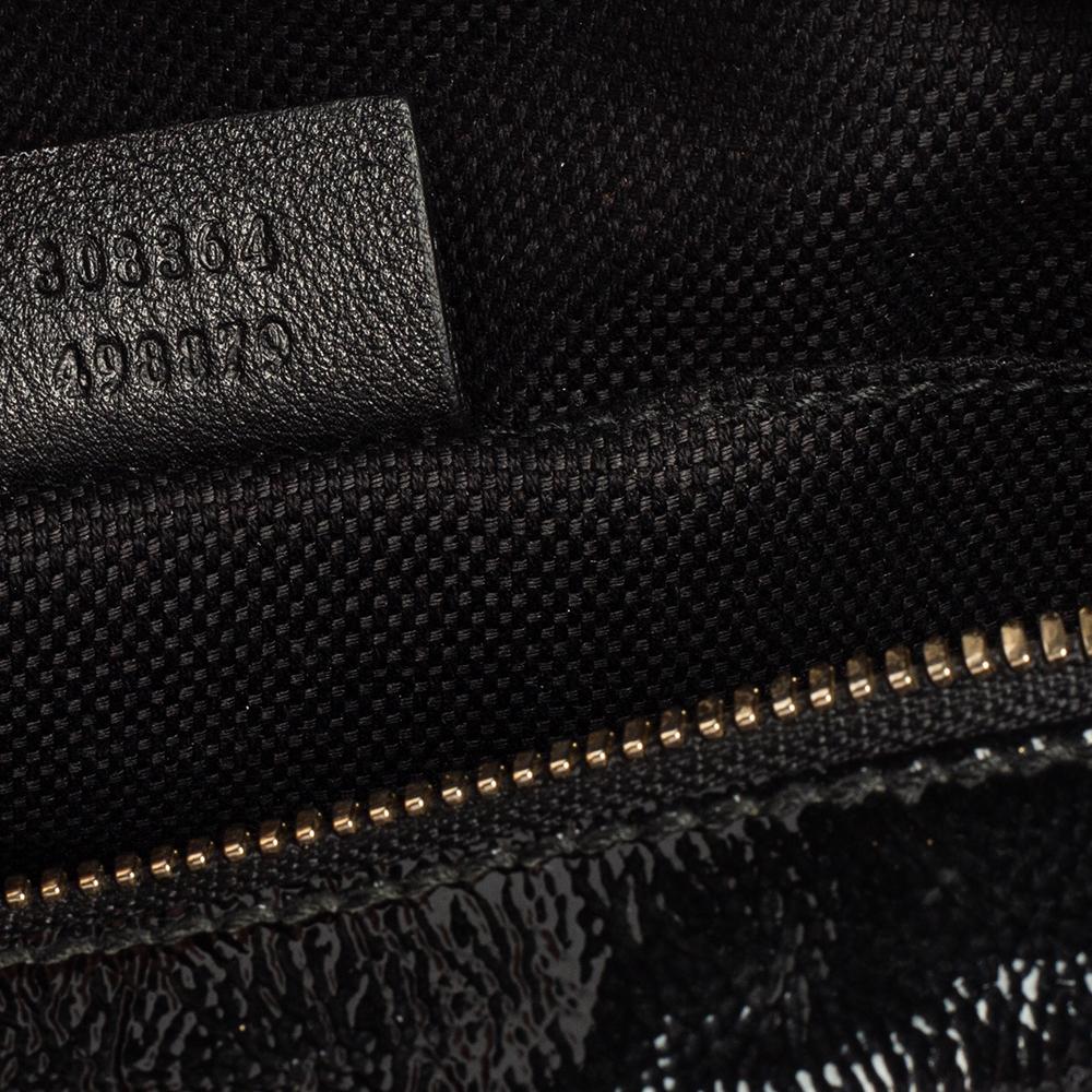 Women's Gucci Black Patent Leather Small Soho Disco Crossbody Bag