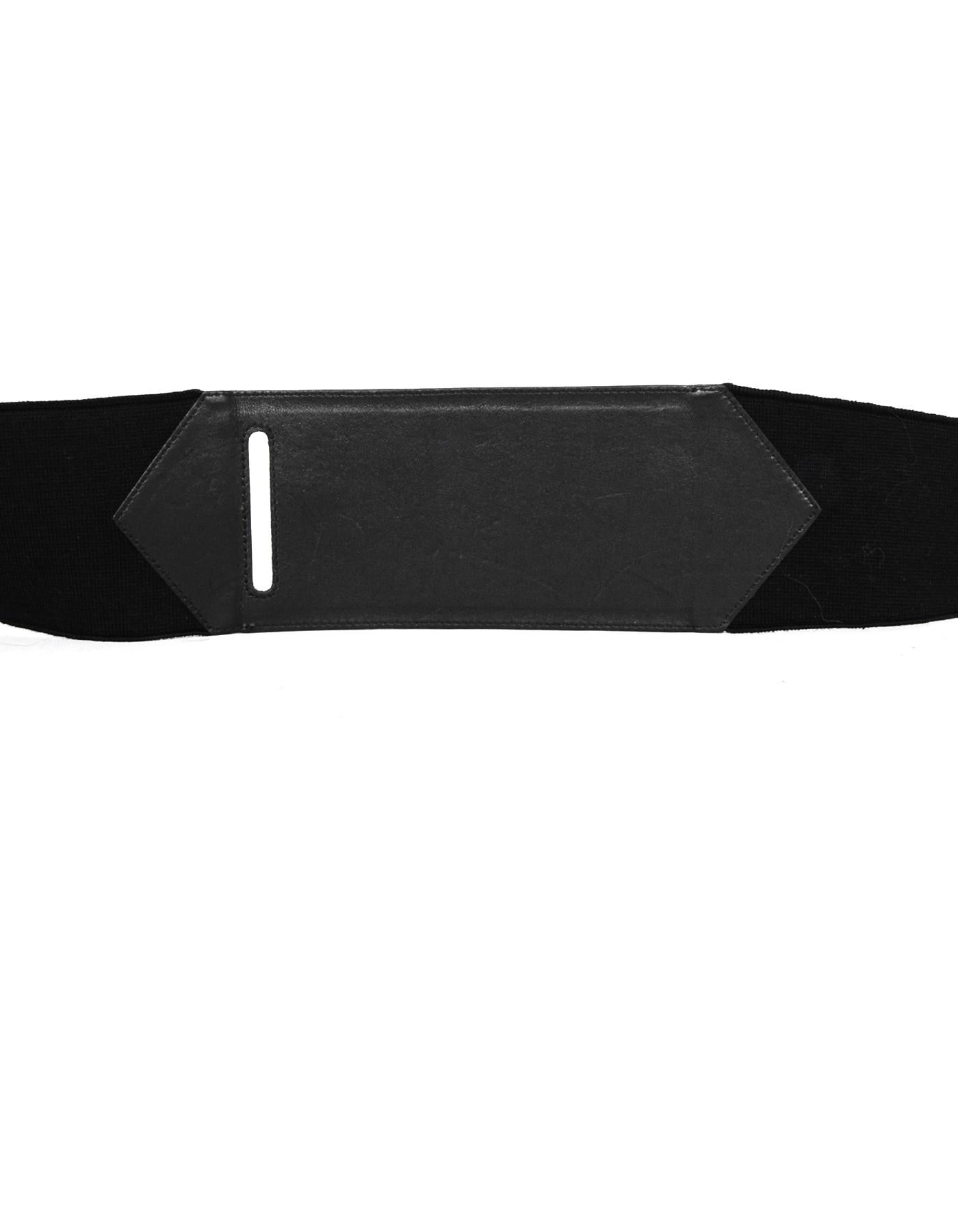 Gucci Black Patent Wrap Belt sz 34 rt $750 1