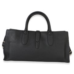 Borsa Jackie Tote media di Gucci in pelle di vitello nera martellata