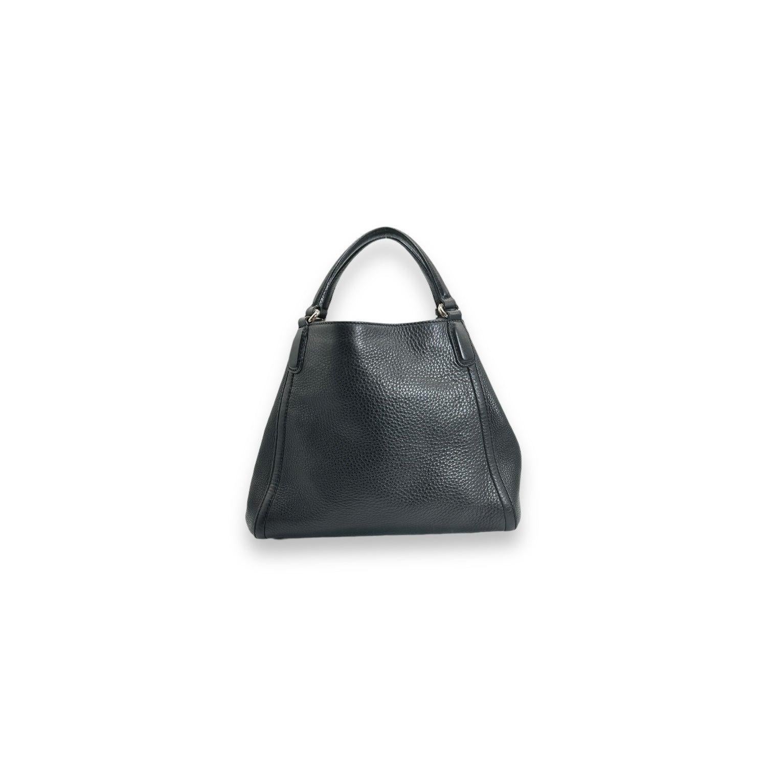 Gucci Black Pebbled Calfskin Small Soho Hobo 1