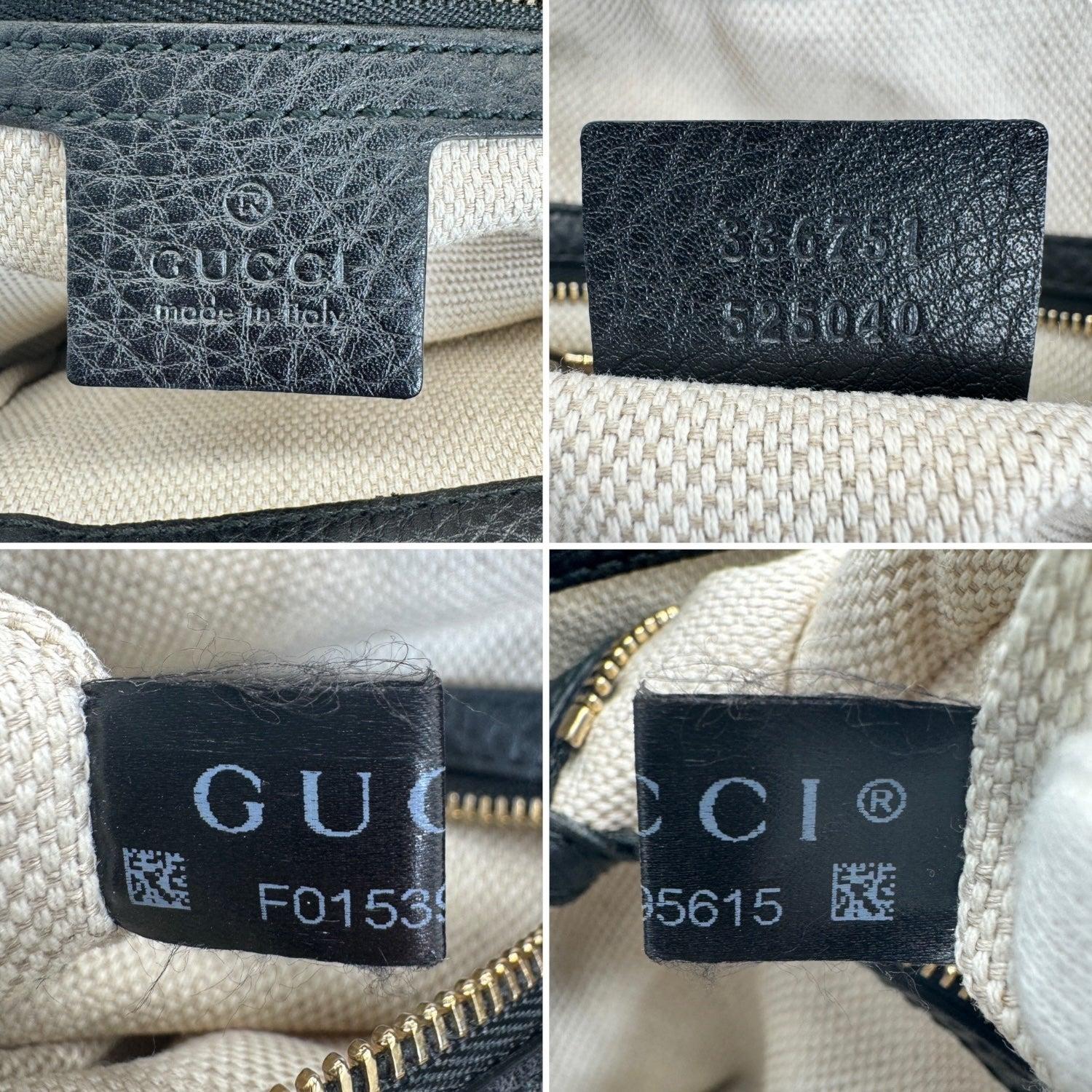 Gucci Black Pebbled Calfskin Small Soho Hobo 5