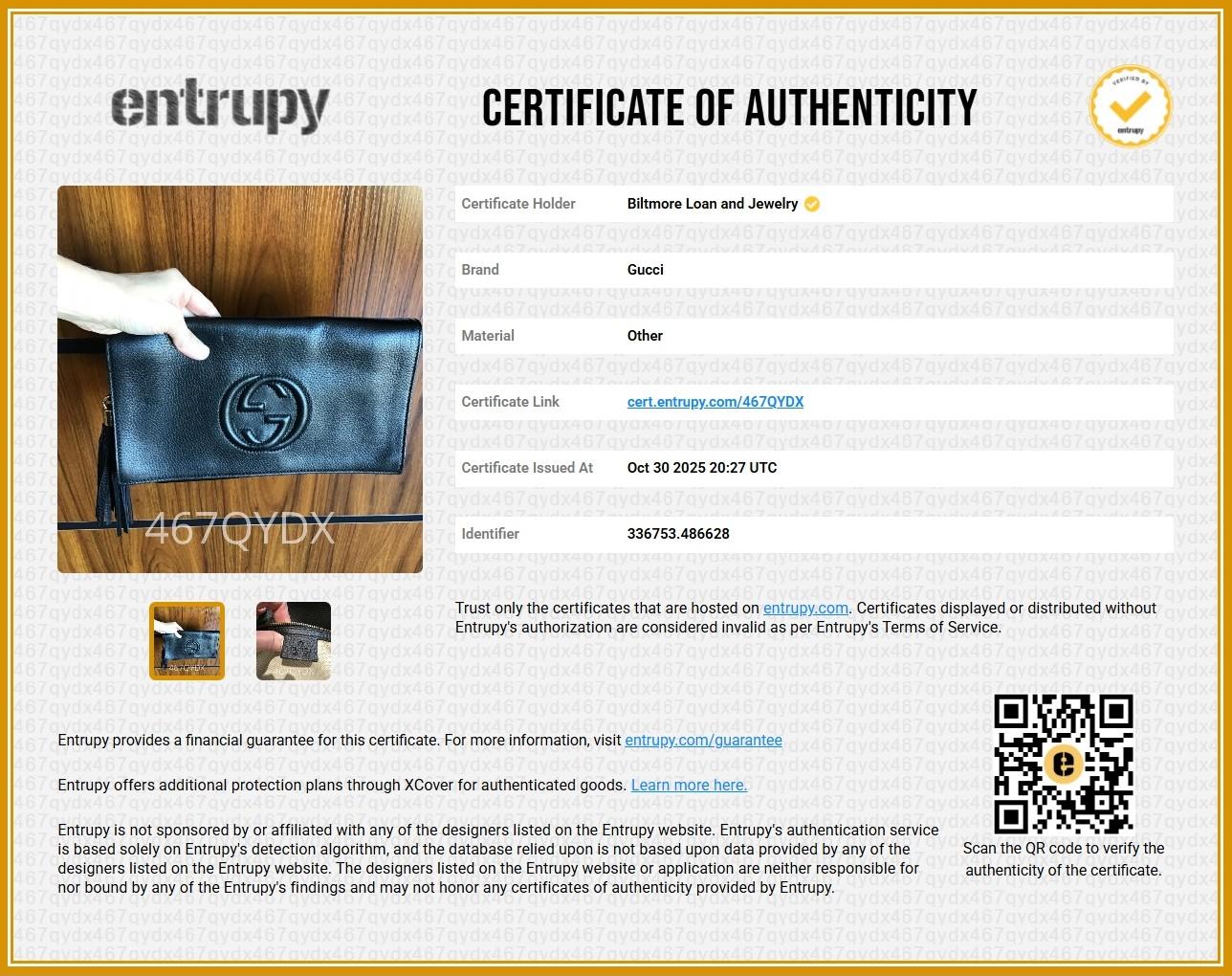 Gucci Pochette con nappe Soho in pelle di vitello nera in vendita 8